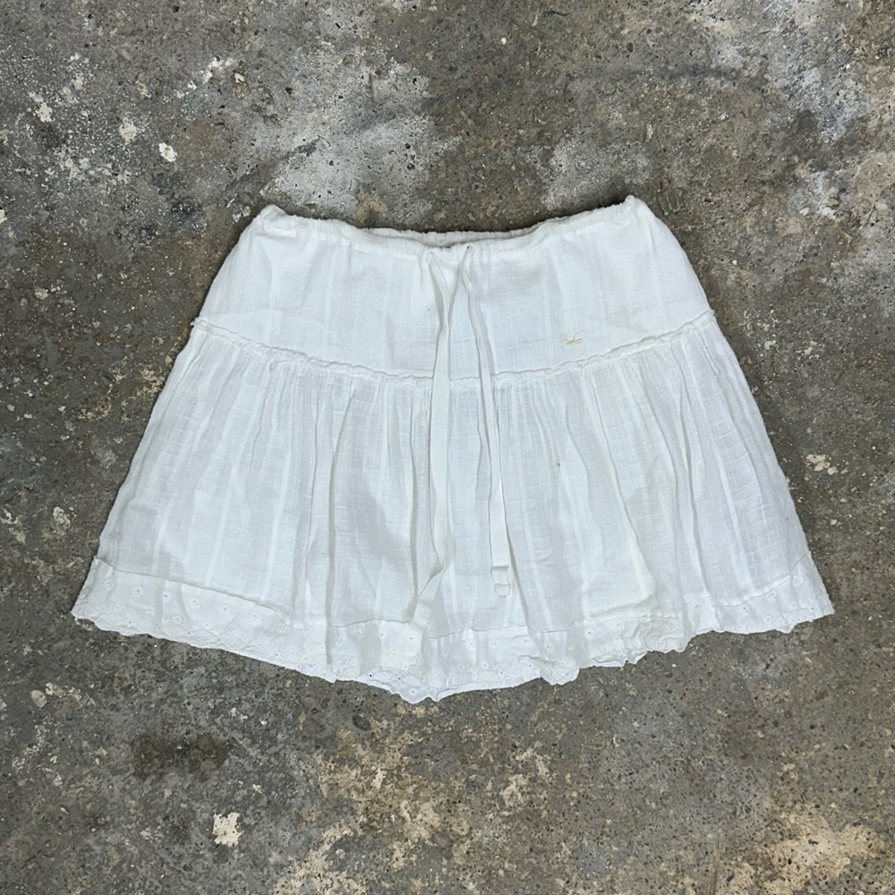 Vintage Hollister White Mini Skirt